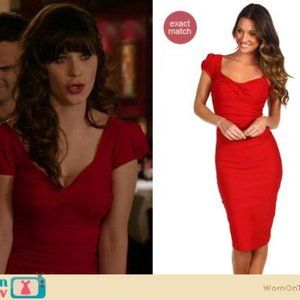 Black Le Chateau Dress Ruched XXS  & Red Stop Staring Dress XS Ruched